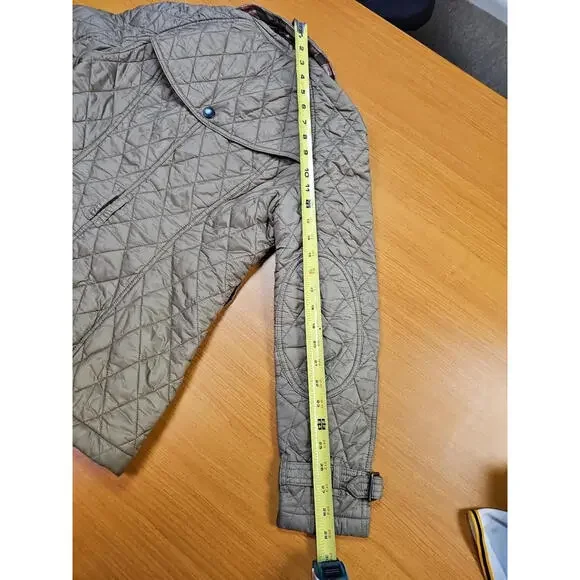 Burberry Finsbridge Short Tan Quilted Coat With COA Small P - Picture 12 of 16